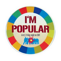 2.5" Round Full Color Campaign Advertising Blinking Political Button Badge